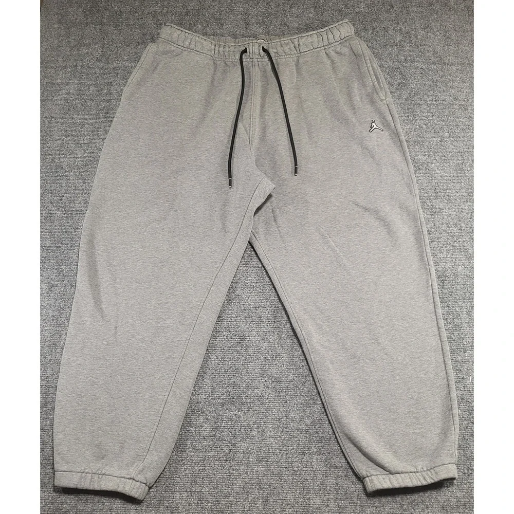 Jordan Jumpman Essential Heather Gray Fleece Jogger Sweatpants Men's  Size 2XL